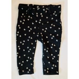 Garanimals silver heart jeggings, child size 3-6 months